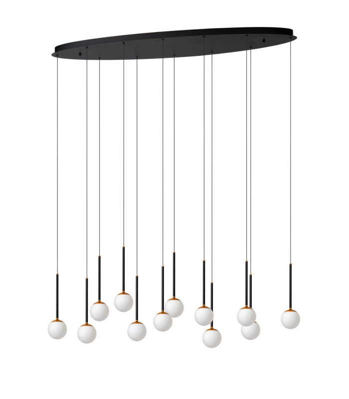 Lucide CALINA - Pendant light - LED Dim. - CCT - 12x7W 2200K/3300K - Black | Premium-2