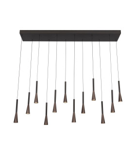 Lucide JOAKIM - Pendant light - LED Dim. - CCT - 12x7W 2700K/4000K - Coffee | Premium-1