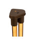 Lucide JANDERIN - Floor lamp - LED Dim. - CCT - 2x17W 2200K/3300K - Hand Wave Sensor - Champagne Color | Vibes-6