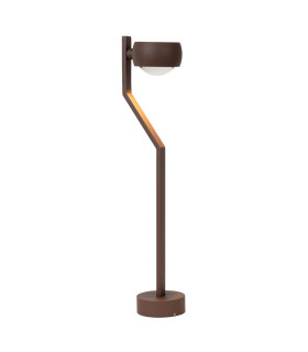 Lucide ESTAL - Bollard light - LED - 1x9W 2700K - IP54 - Rust Brown-1