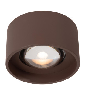 Lucide LENZ - Ceiling spotlight Indoor/Outdoor - Ø 11 cm - LED - 1x8W 2700K - IP54 - Rust Brown | Essential-1