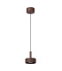 Lucide LENZ - Pendant light Indoor/Outdoor - Ø 11 cm - LED - 1x8W 2700K - IP54 - Rust Brown | Essential-2