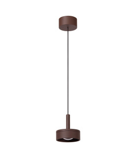 Lucide LENZ - Pendant light Indoor/Outdoor - Ø 11 cm - LED - 1x8W 2700K - IP54 - Rust Brown | Essential-2