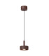 Lucide LENZ - Pendant light Indoor/Outdoor - Ø 11 cm - LED - 1x8W 2700K - IP54 - Rust Brown | Essential-1