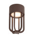 Lucide WELLS - Flush ceiling light Indoor/Outdoor - Ø 10 cm - LED - 1x8W 2700K - IP54 - Rust Brown | Essential-3