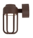 Lucide WELLS - Wall light Indoor/Outdoor - Ø 10 cm - LED - 1x8W 2700K - IP54 - Rust Brown | Essential-3