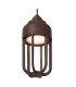 Lucide WELLS - Pendant light Indoor/Outdoor - Ø 10 cm - LED - 1x8W 2700K - IP54 - Rust Brown | Essential-3