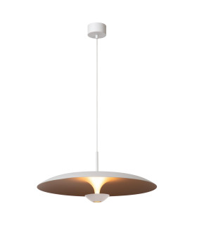Lucide KENNETH - Pendant light - Ø 60 cm - LED Dim. - 1x16W 2700K - White | Premium-1