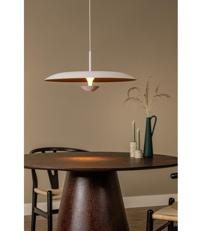 Lucide KENNETH - Pendant light - Ø 60 cm - LED Dim. - 1x16W 2700K - White | Premium-5