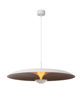Lucide KENNETH - Pendant light - Ø 80 cm - LED Dim. - 1x22W 2700K - White | Premium-1