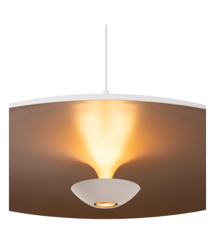 Lucide KENNETH - Pendant light - Ø 80 cm - LED Dim. - 1x22W 2700K - White | Premium-3