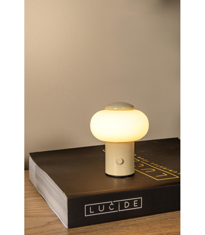 Lucide GUSTAV - Rechargeable Table lamp - Battery pack - Ø 8 cm - LED Dim. - 1x0