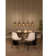 Lucide LAMBRES - Pendant light - 5xE27 - Black-3