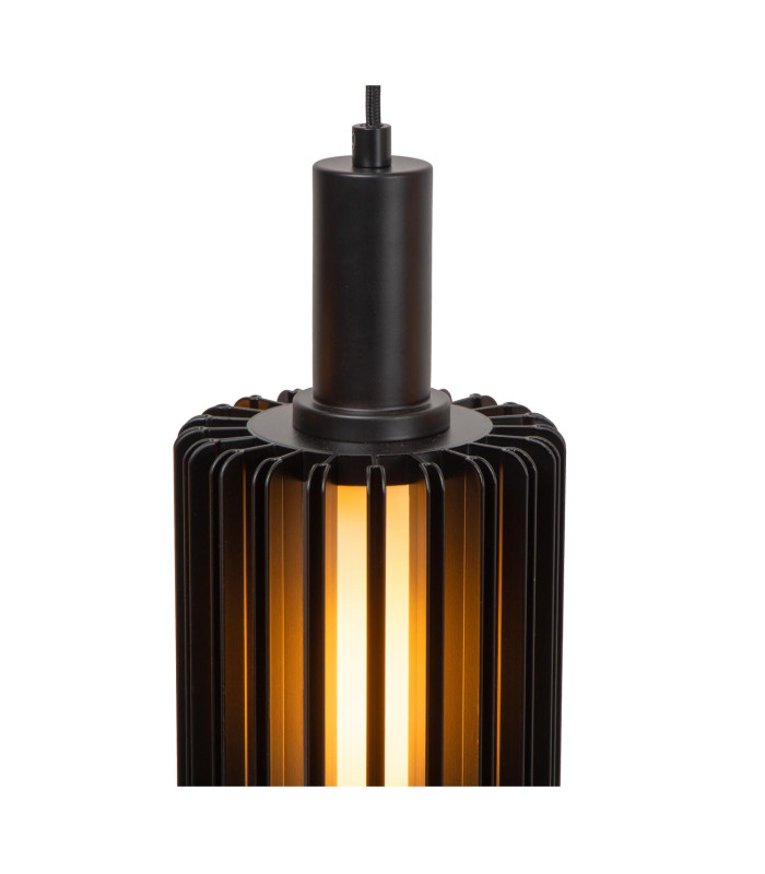 Lucide LAMBRES - Pendant light - 5xE27 - Black-6