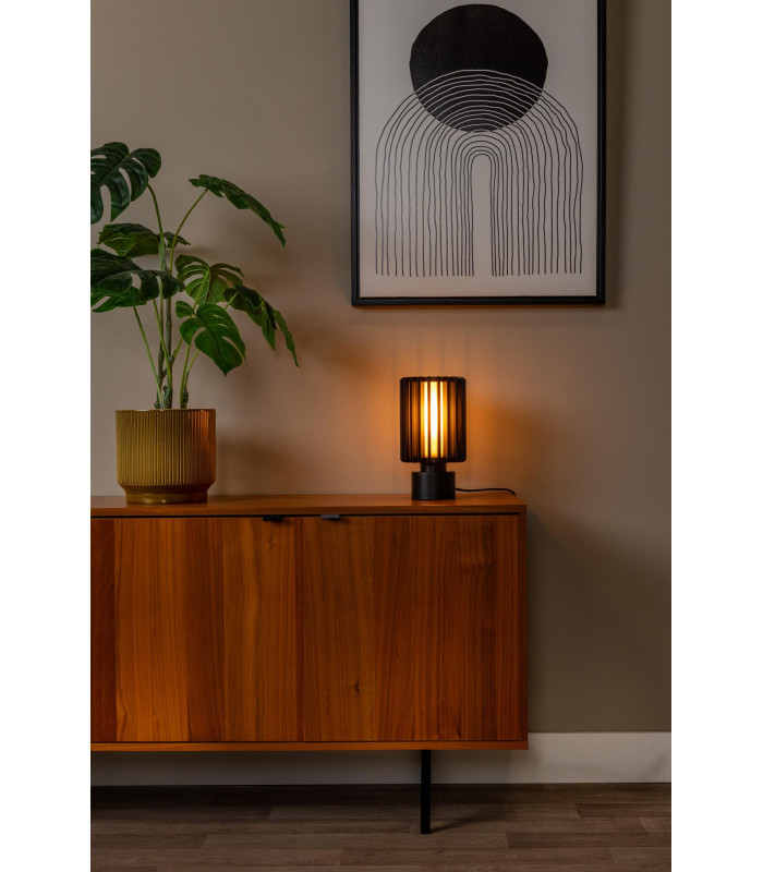 Lucide LAMBRES - Table lamp - Ø 15 cm - 1xE27 - Black-5