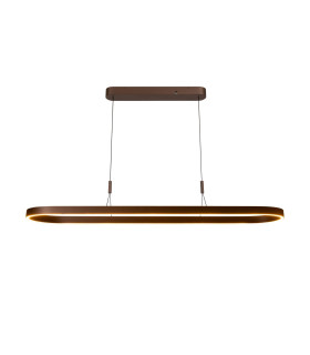 Lucide LIANE - Pendant light - LED Dim. - CCT - 2x40W 2700K/4000K - Rust Brown | Vibes-1
