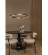 Lucide LIANE - Pendant light - Ø 80 cm - LED Dim. - CCT - 2x36W 2700K/4000K - Rust Brown | Vibes-6