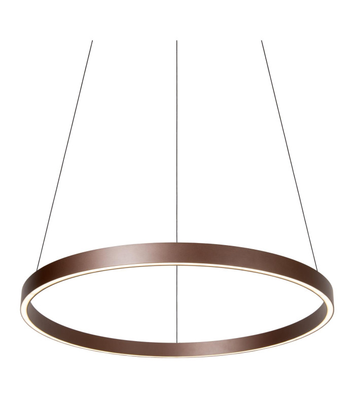 Lucide LIANE - Pendant light - Ø 80 cm - LED Dim. - CCT - 2x36W 2700K/4000K - Rust Brown | Vibes-7