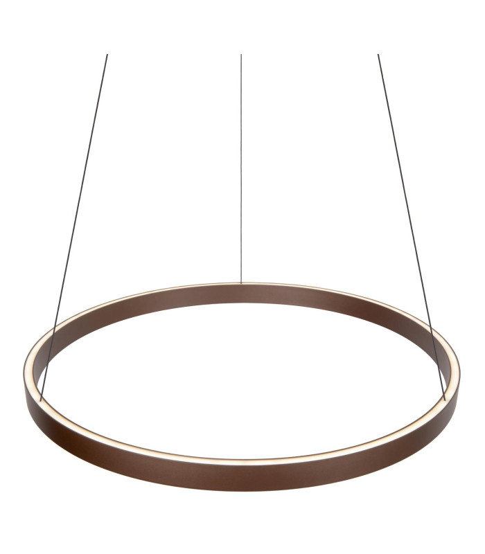 Lucide LIANE - Pendant light - Ø 80 cm - LED Dim. - CCT - 2x36W 2700K/4000K - Rust Brown | Vibes-8