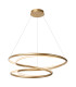 Lucide SARDANA - Pendant light - Ø 80 cm - LED Dim. - 1x74W 2700K - Matt Gold / Brass | Premium-1