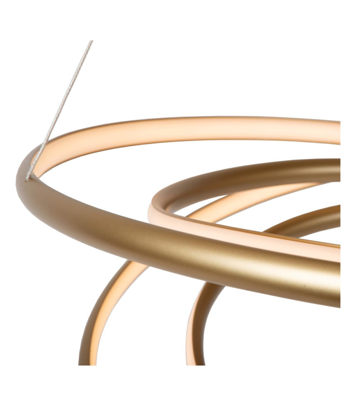 Lucide SARDANA - Pendant light - Ø 80 cm - LED Dim. - 1x74W 2700K - Matt Gold / Brass | Premium-8