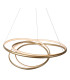 Lucide SARDANA - Pendant light - Ø 80 cm - LED Dim. - 1x74W 2700K - Matt Gold / Brass | Premium-9