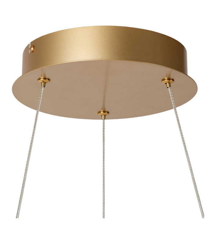 Lucide SARDANA - Pendant light - Ø 80 cm - LED Dim. - 1x74W 2700K - Matt Gold / Brass | Premium-10