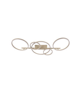 Lucide NICOLA - Flush ceiling light - LED - CCT - 1x37W 2700K/4000K - Taupe | Essential-2