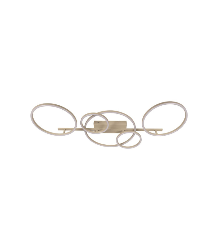 Lucide NICOLA - Flush ceiling light - LED - CCT - 1x37W 2700K/4000K - Taupe | Essential-2