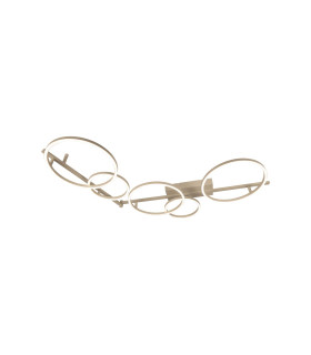 Lucide NICOLA - Flush ceiling light - LED - CCT - 1x37W 2700K/4000K - Taupe | Essential-1