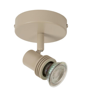 Lucide KIANTI - Ceiling spotlight - Ø 10 cm - 1xGU10 - Taupe-2