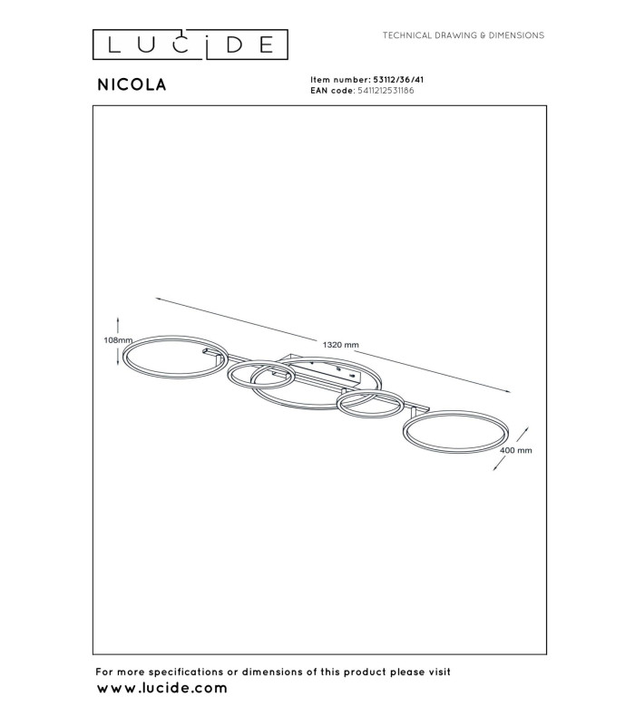 Lucide NICOLA - Flush ceiling light - LED - CCT - 1x37W 2700K/4000K - Taupe | Essential-6