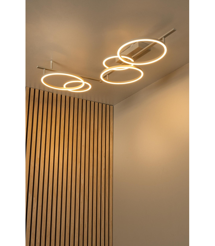 Lucide NICOLA - Flush ceiling light - LED - CCT - 1x37W 2700K/4000K - Taupe | Essential-4