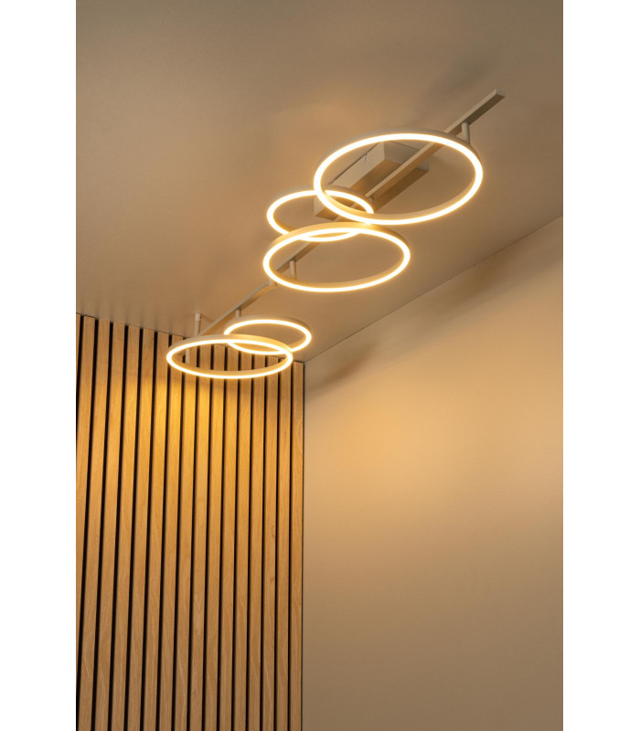 Lucide NICOLA - Flush ceiling light - LED - CCT - 1x37W 2700K/4000K - Taupe | Essential-5