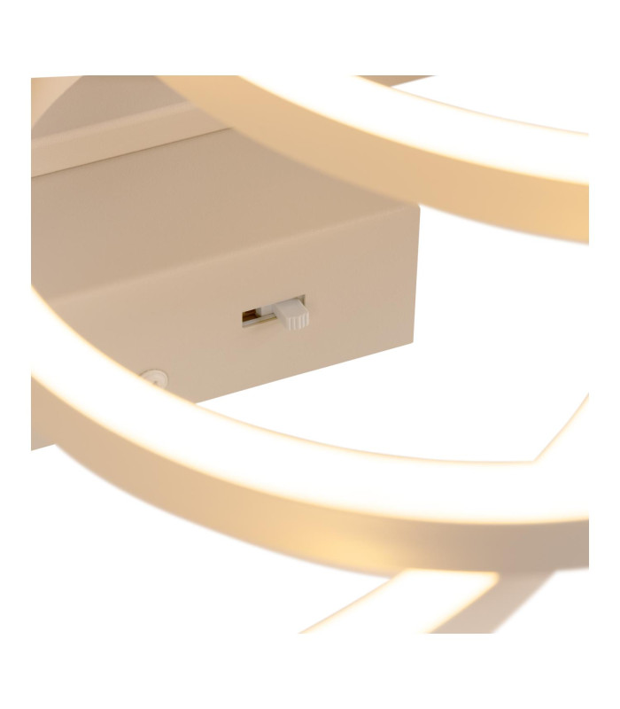 Lucide NICOLA - Flush ceiling light - LED - CCT - 1x37W 2700K/4000K - Taupe | Essential-6