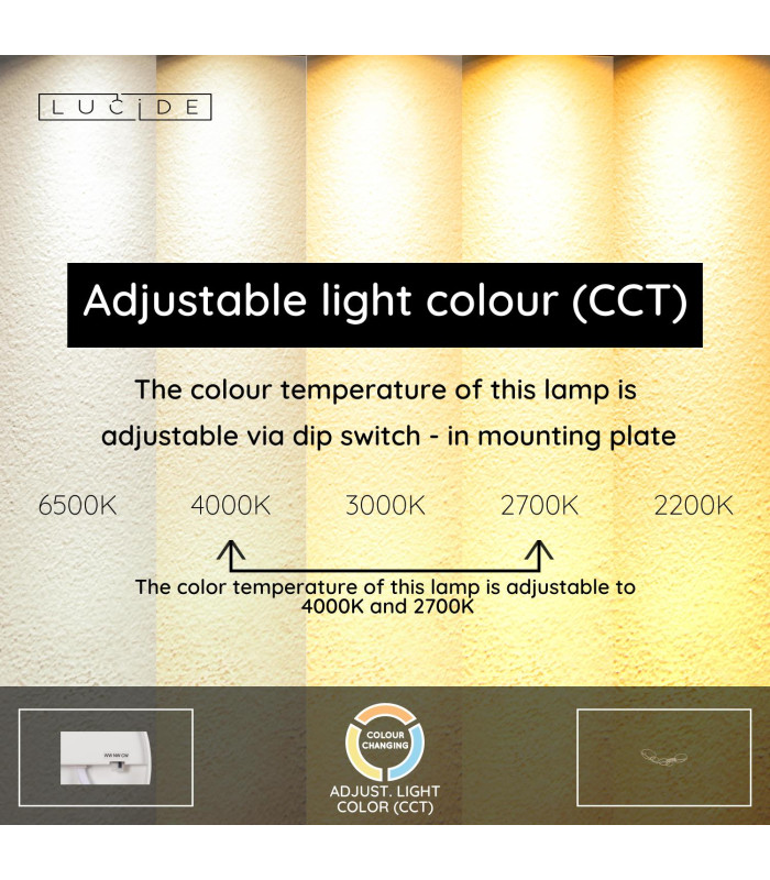 Lucide NICOLA - Flush ceiling light - LED - CCT - 1x37W 2700K/4000K - Taupe | Essential-3