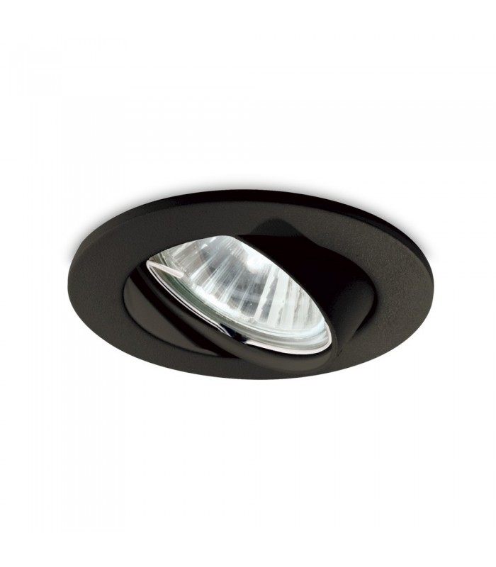 Indoor Recessed Downlight Lamp 1 Light Black, GU10 - 1