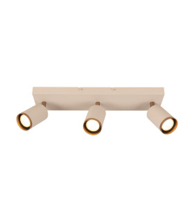 Lucide REGINA - Ceiling spotlight - 3xGU10 - Taupe | Essential-1