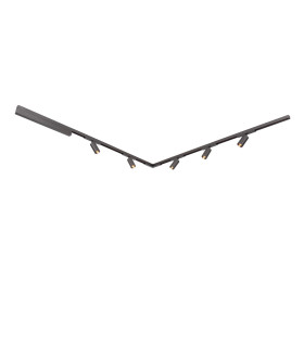 Lucide Premium LINIAL End cap - 1-circuit Track lighting system - Set of 2 - Satin Gun Metal-2