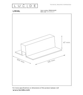 Lucide Premium LINIAL Connection box with two wings & Terminal block - circuit Track lighting system-2