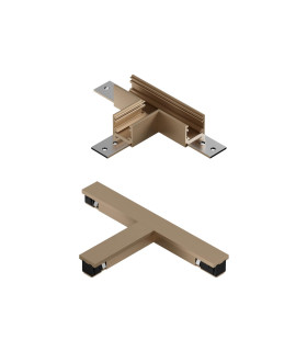 Lucide Premium LINIAL T-connector -  1-circuit Track lighting system  - Champagne