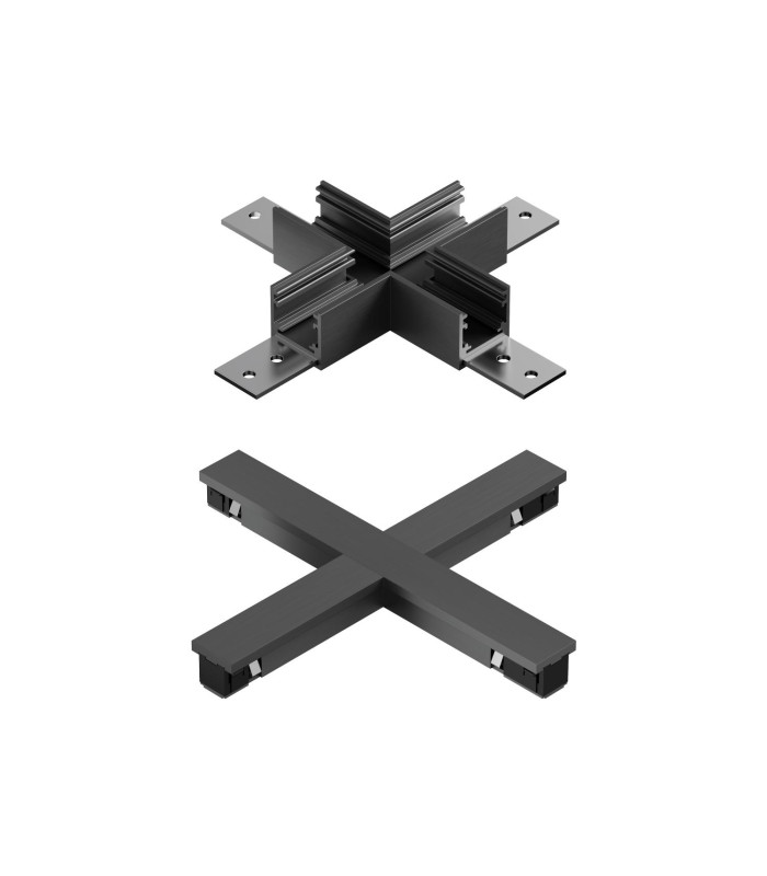 Lucide Premium LINIAL X-connector -  1-circuit Track lighting system  - Satin Gun Metal