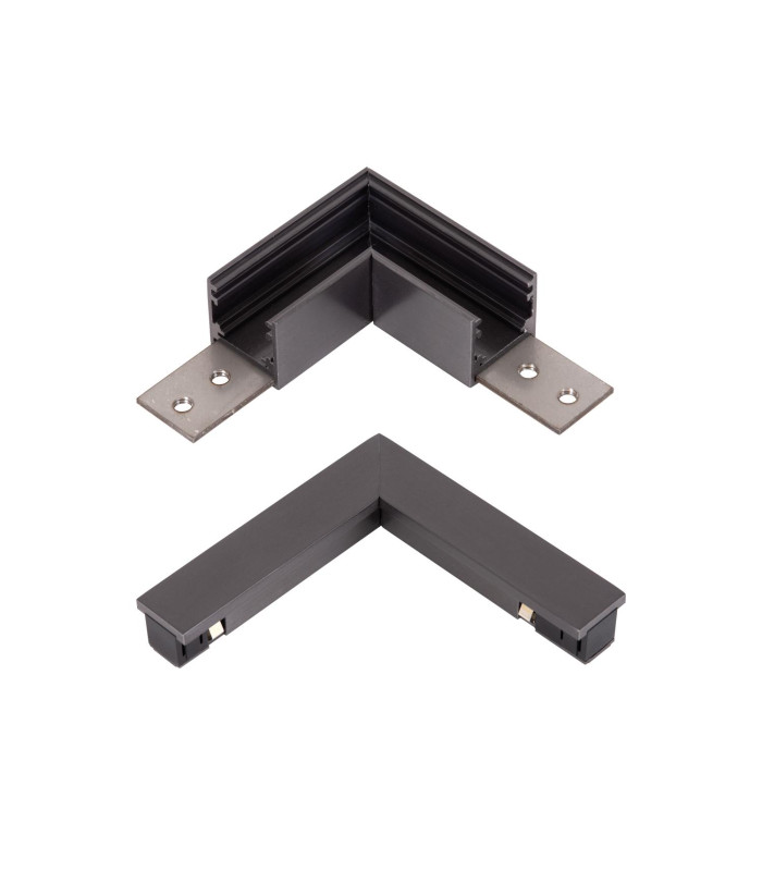 Lucide Premium LINIAL L-connector & Track - Corner Horizontal -  1-circuit Track lighting system  - Satin Gun Metal-1