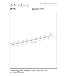 Lucide Premium LINIAL Cover- 1-circuit Track lighting system - 20cm - Champagne-2