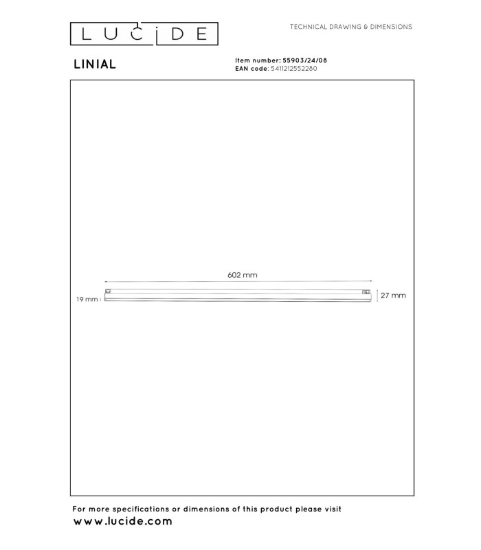 Lucide Premium LINIAL GLYXX Track - 1-circuit Track lighting system - 1xLED -Grey iron-5