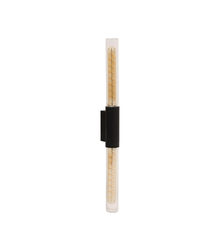 Lucide PILAR - Wall light Indoor/Outdoor - 2xE27 - IP54 - Black | Essential-2