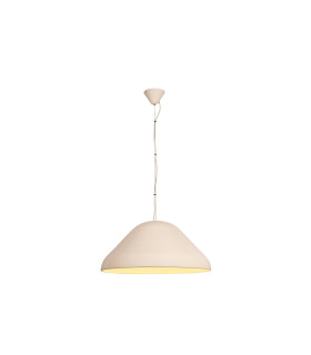 Lucide ANDRES - Pendant light - Ø 56 cm - 1xE27 - Cream | Vibes-1