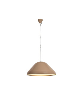 Lucide ANDRES - Pendant light - Ø 56 cm - 1xE27 - Taupe | Vibes-1