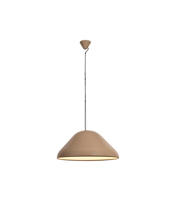Lucide ANDRES - Pendant light - Ø 56 cm - 1xE27 - Taupe | Vibes-1