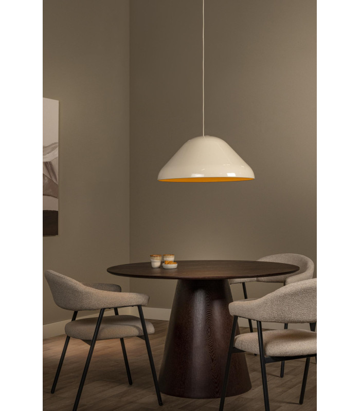 Lucide ANDRES - Pendant light - Ø 56 cm - 1xE27 - Cream | Vibes-3